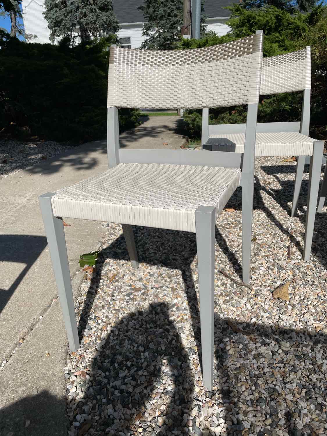SET of 6 All Weather Wicker Play Side Chairs by Dedon (AS IS)