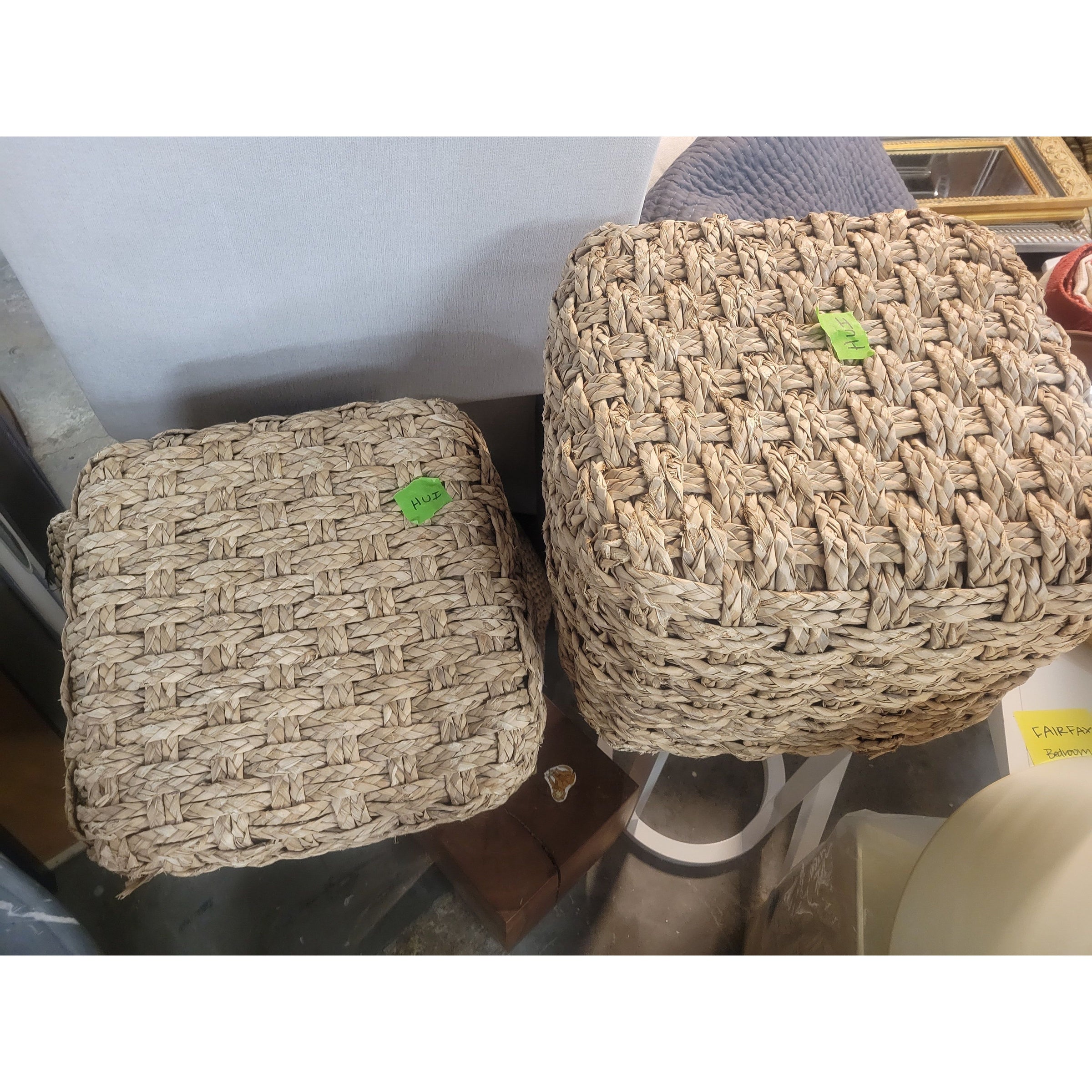 Sisal Rope Ottoman Cube