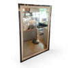 Custom Slate Gray & Beige Lacquered Mirror