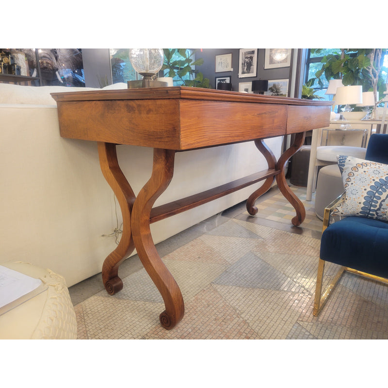 Double Sided 2-Drawer Regency Writing Desk