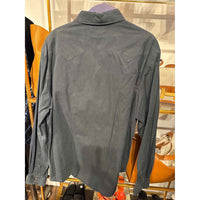 Men's Polo by Ralph Lauren Mens Size XL Light Black Twill Western Shirt