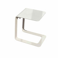 Lina Open Side Table in Shingle Gray