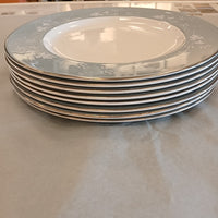 SET of 8 Dinner Plates by Royal Doulton "Reflection"