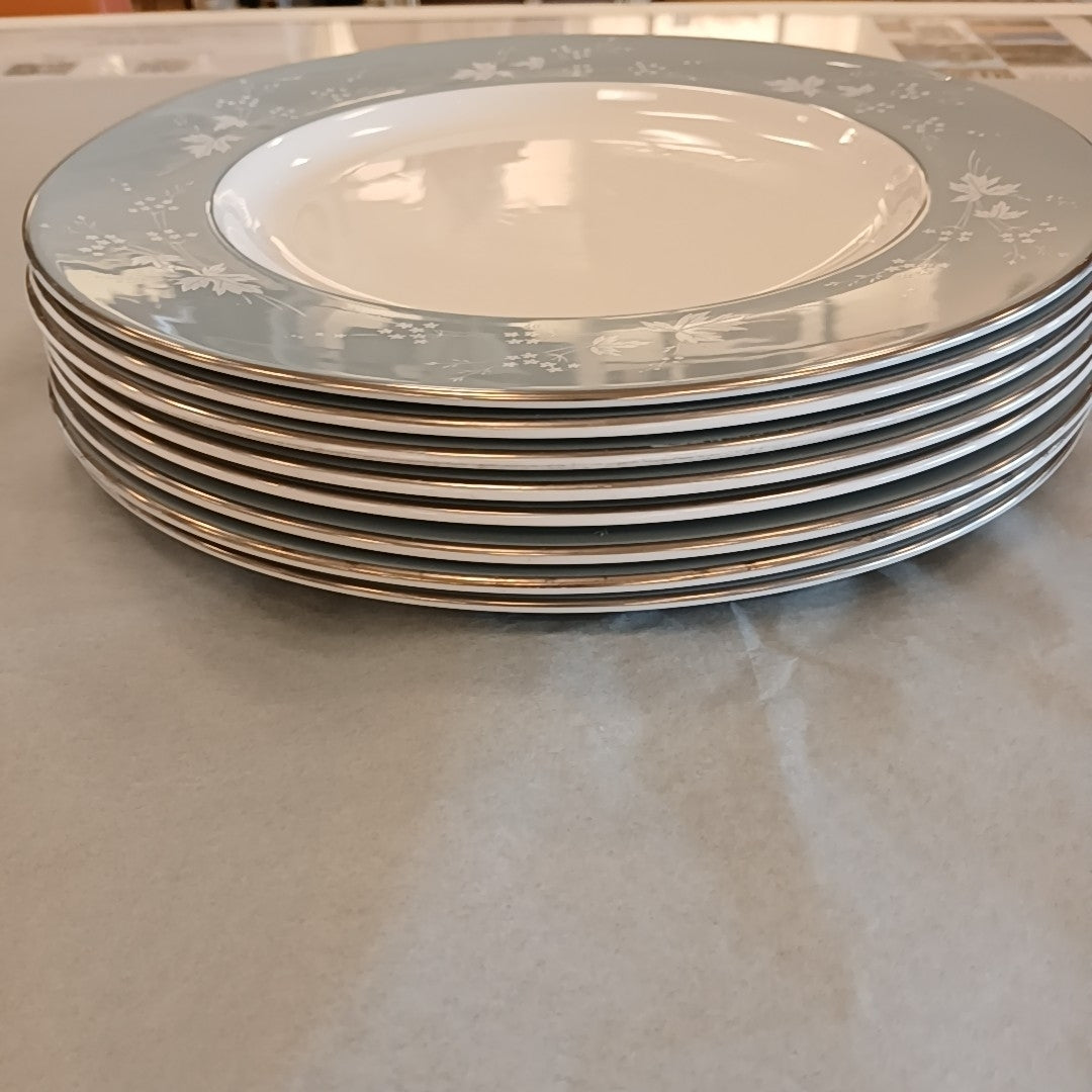 SET of 8 Dinner Plates by Royal Doulton "Reflection"