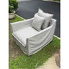 Outdoor Gray Slipcover Chair by Walters Outdoor