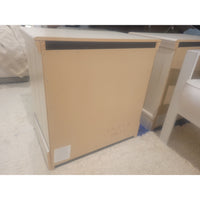 PAIR of White Wash Wood 2-Drawer Night Stands w/ Ceramic Knobs (AS IS)