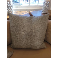 PAIR of Custom Gray & Silver IKAT Square Pillows