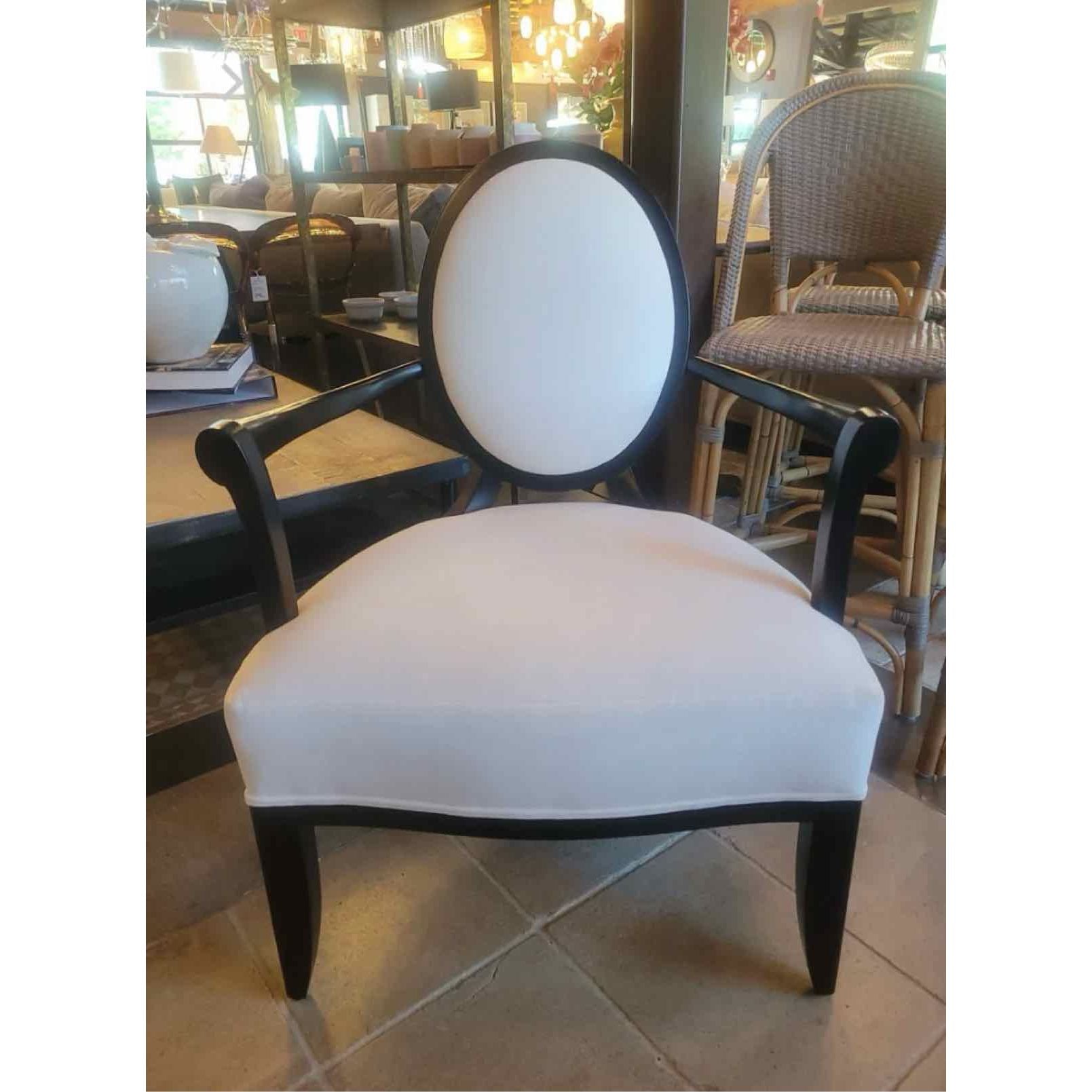 X Back Lounge Chair by Barbara Barry for Baker Oval