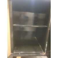 Custom 1960s Black & White Wood Bar Cabinet w/ Original Zenith TV - colletteconsignment.com