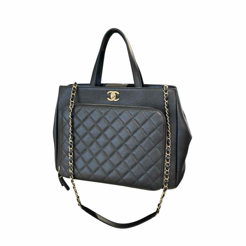 Women's Chanel Black Business Affinity Tote