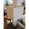Hollywood Regency Stacked Lucite Table Lamp w/ Square Shade