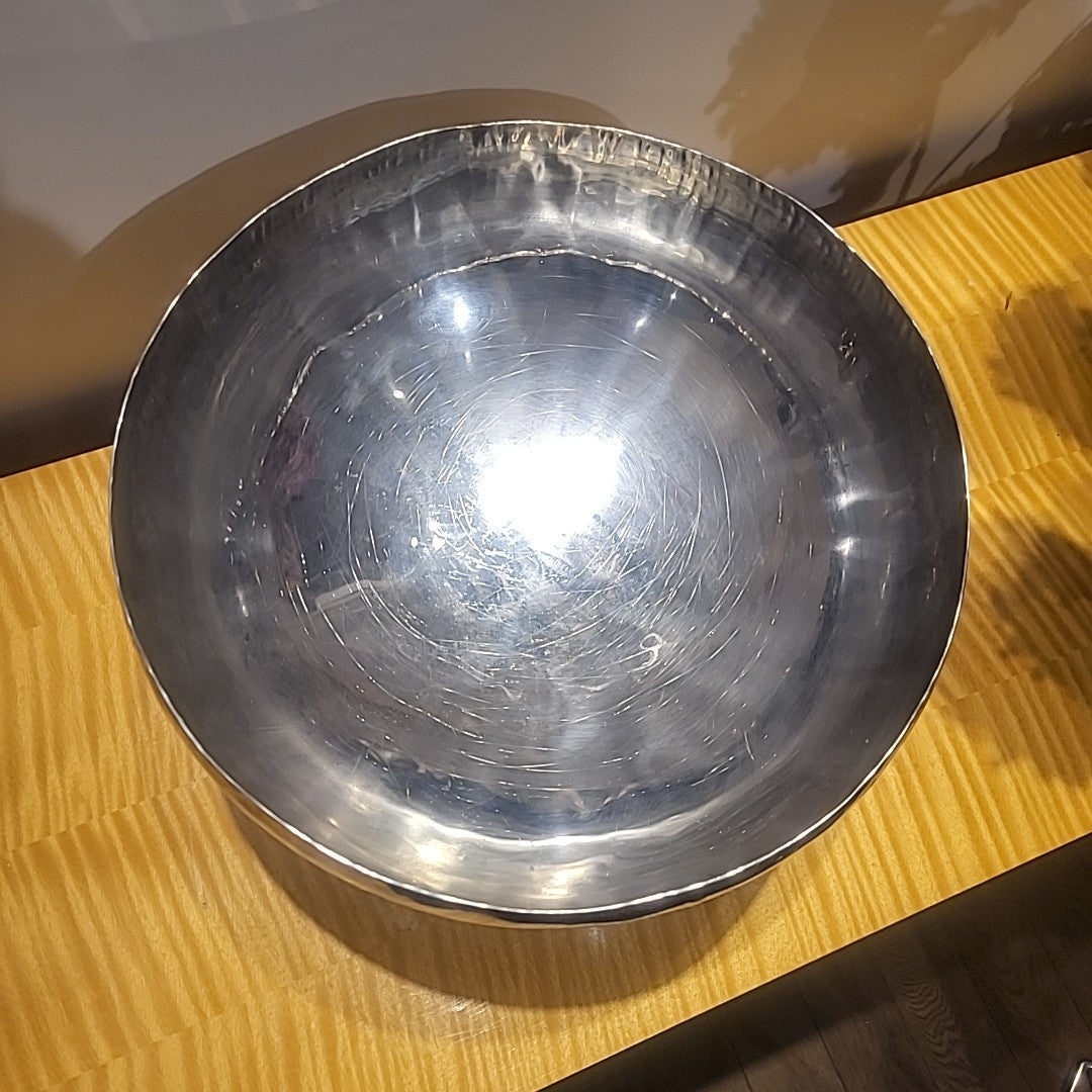 Michael Aram Stainless+White Coral Salad Bowl with/ Fork & Spoon