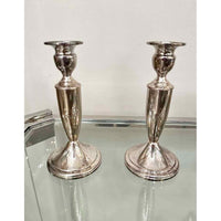 Pair of Weighted Sterling Silver Candlesticks