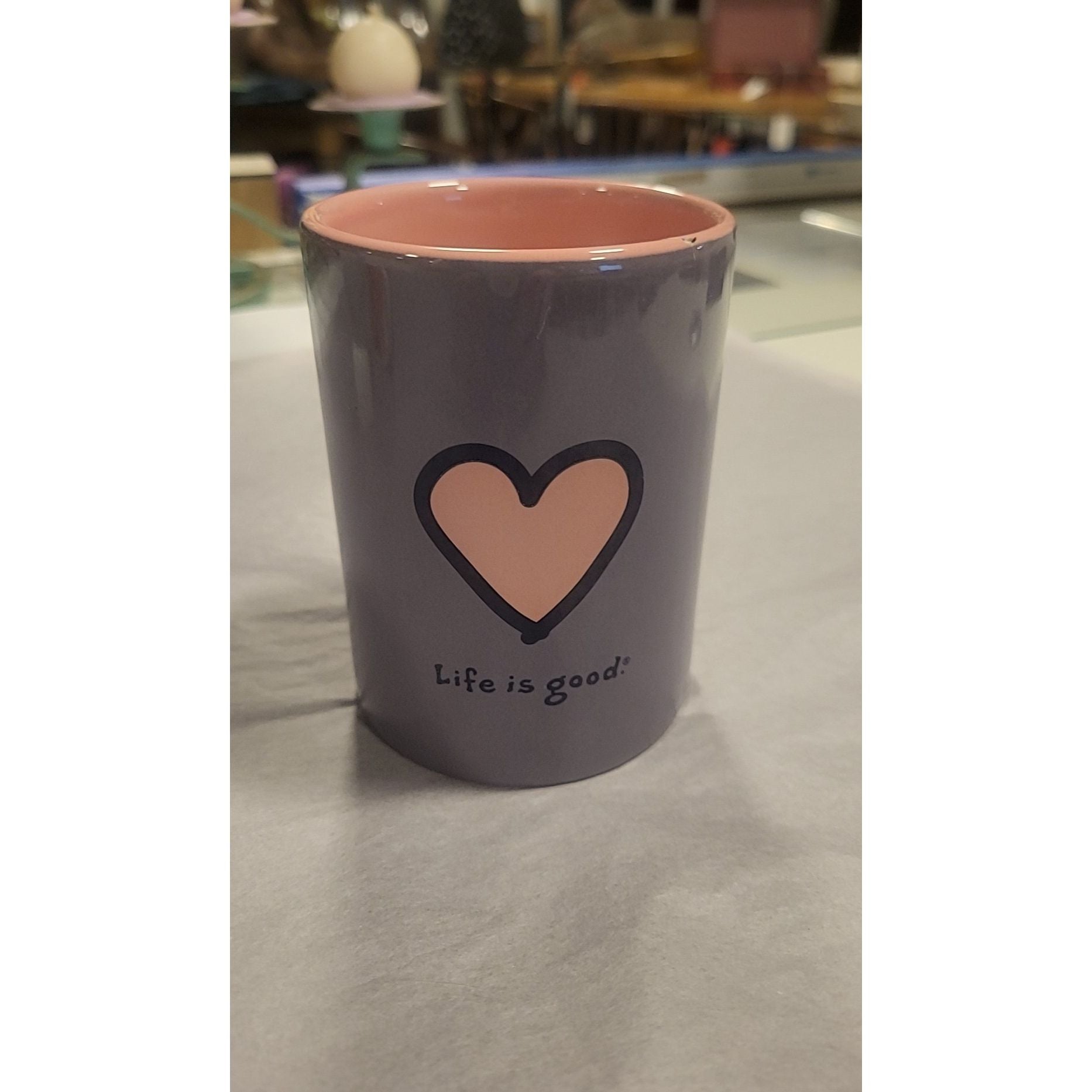 Ceramic "Life Is Good" Cup - AS IS