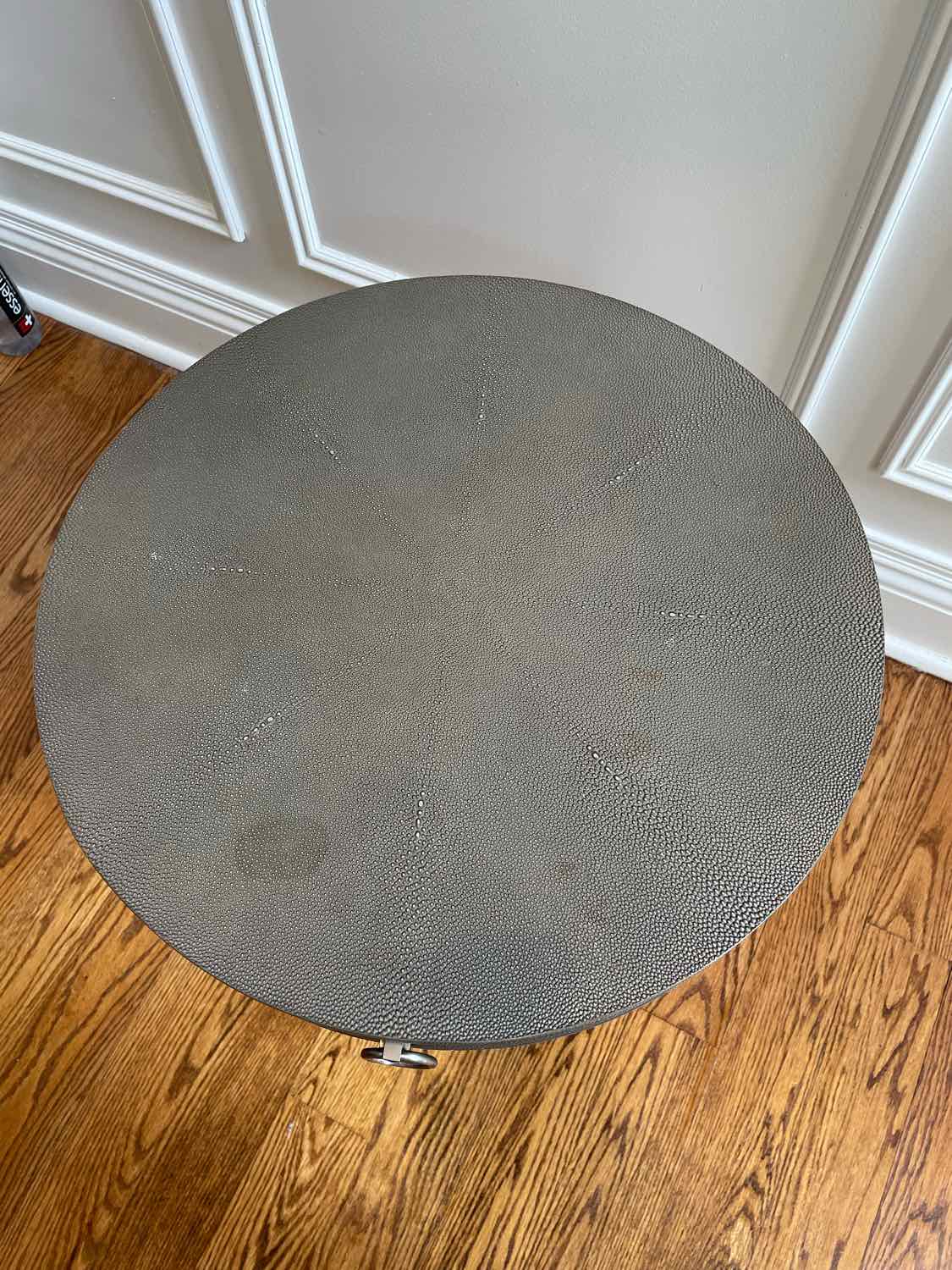 Graydon Round Shagreen Side Table by RH (AS IS)
