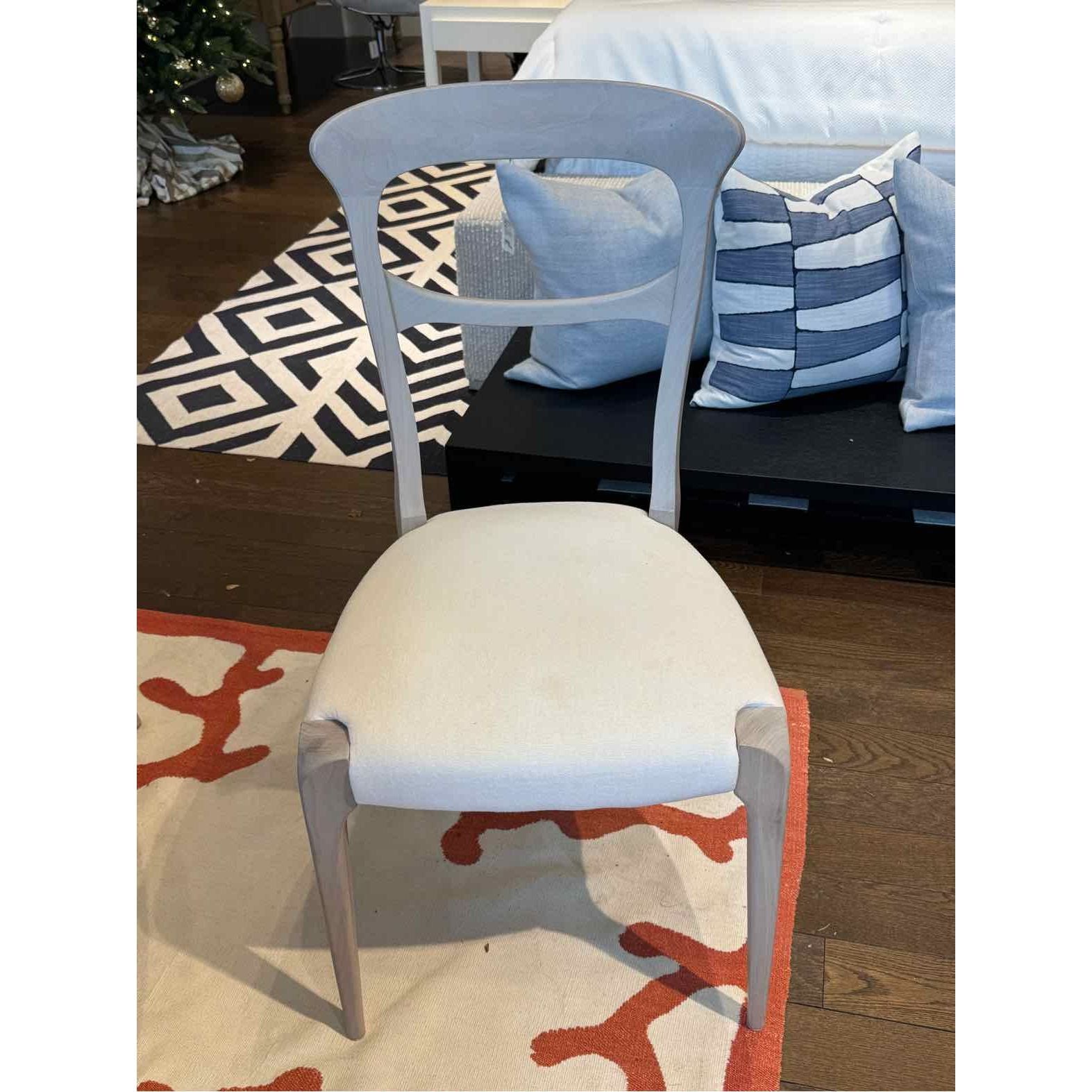 SET of 12 'Capotavola' Gray Walnut Dining Chairs by Dale Italia