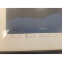 'Late Fall Practice' 1948 Princeton Rowing Print by Jim Anderegg in Frame - colletteconsignment.com