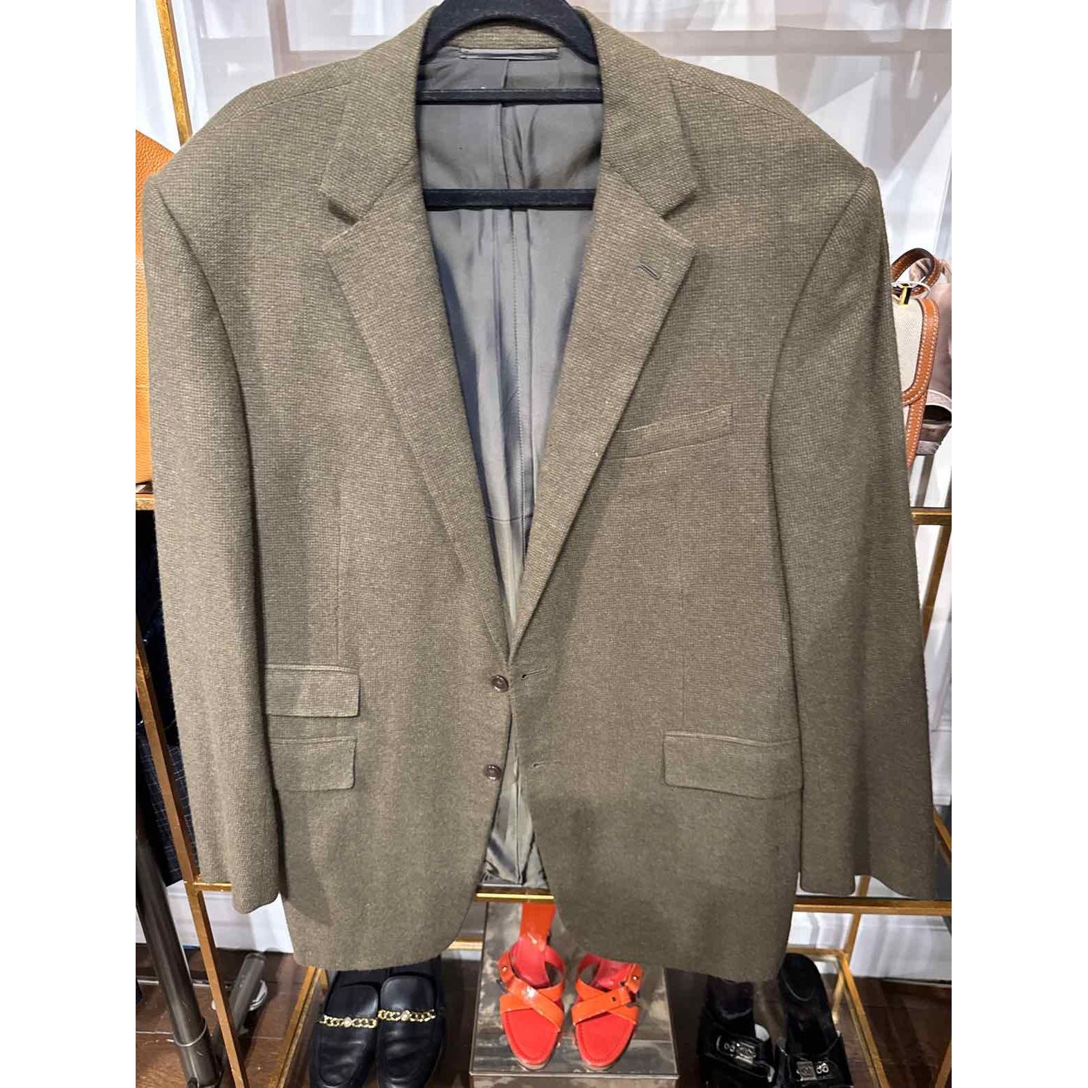 Men's Ralph Lauren Mens Size 44 Olive Cashmere  Blazer