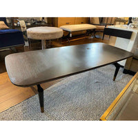 Marquetry Wood & Brass Coffee Table by Arteriors