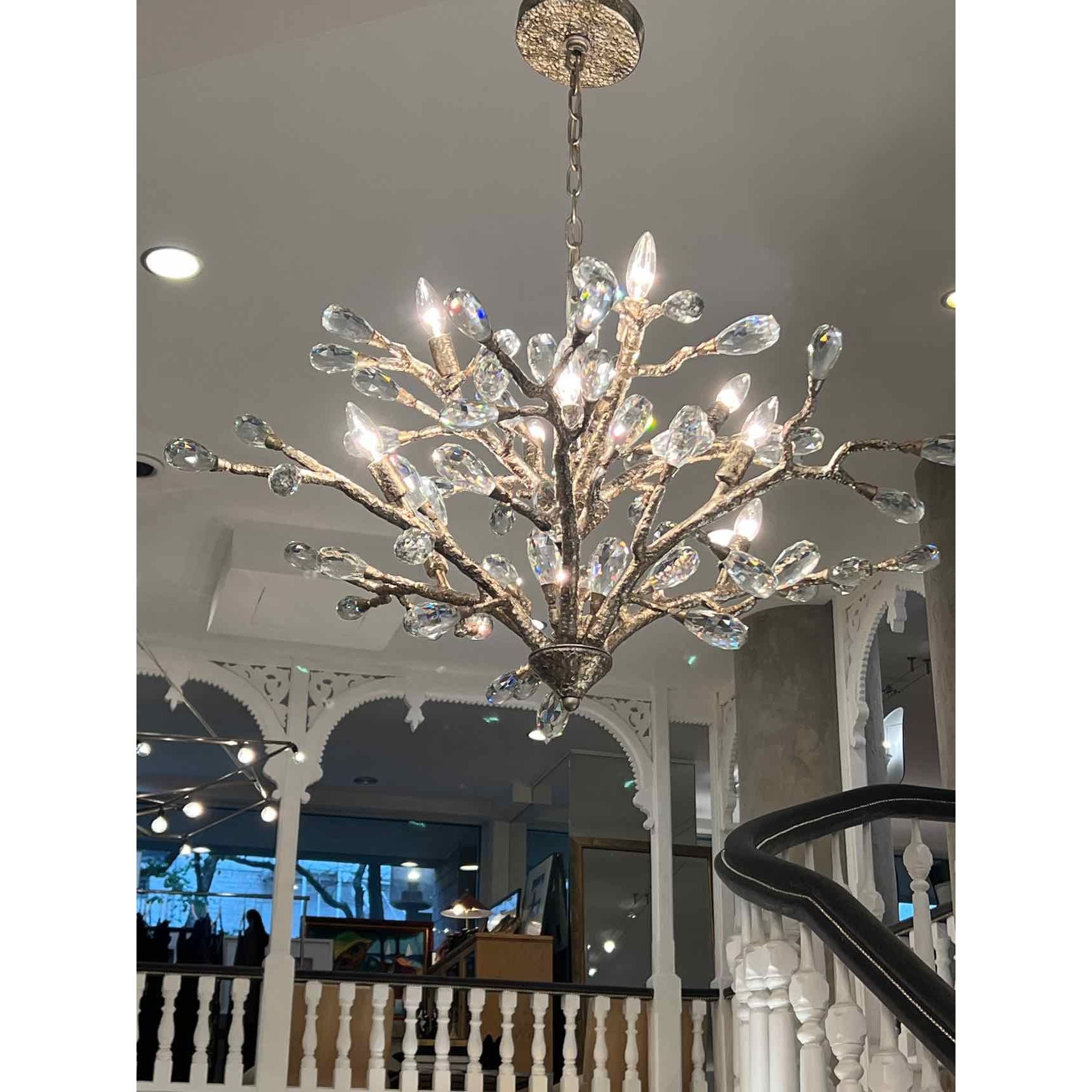 Silver Stem Design Chandelier