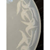 Set of 12 Stoneware Dinner Plates w/ Leaf Border