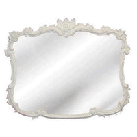 French Style White Wood Buffet Mirror by Shabby Chic