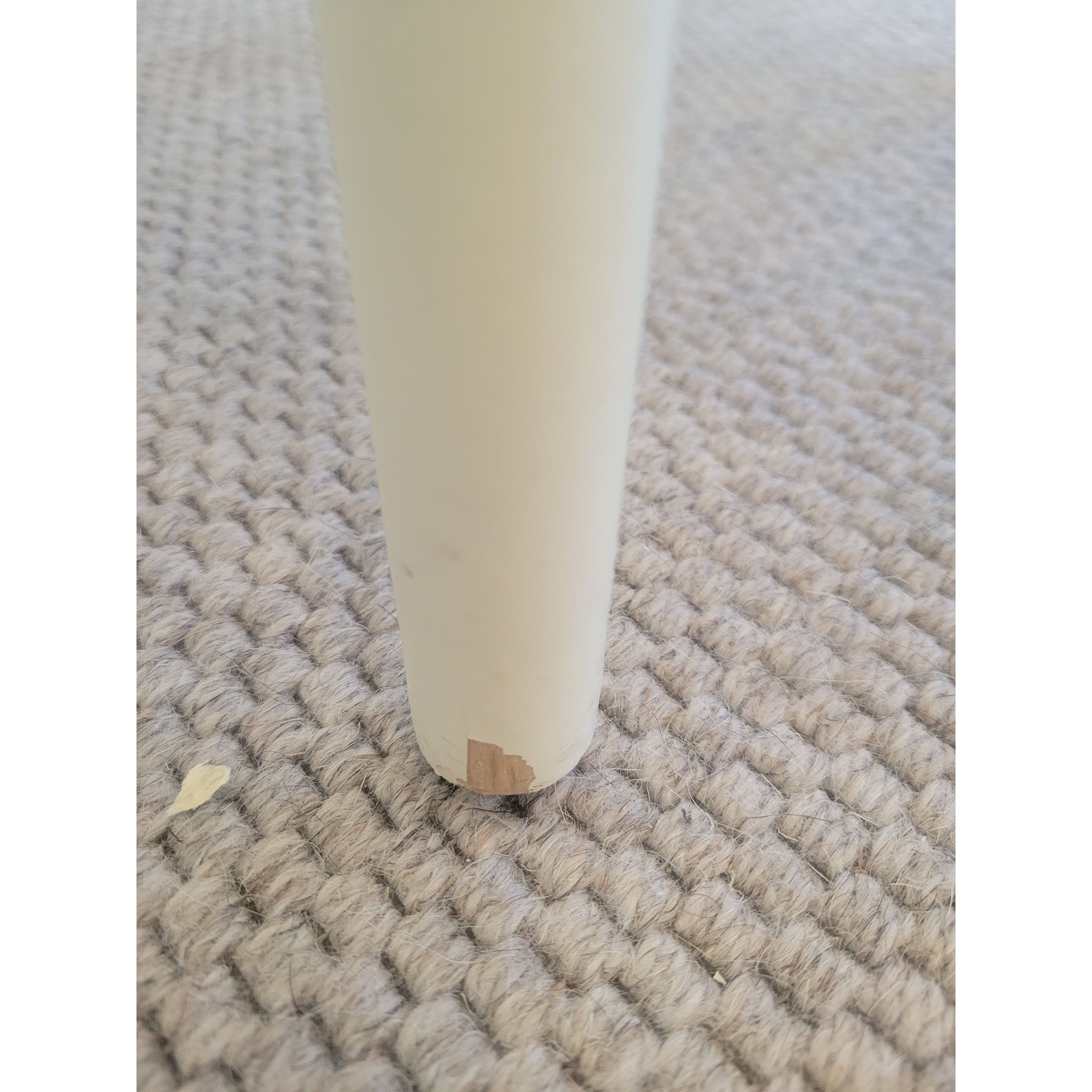 SET of 8 Bulgarian Faux Bamboo Dining Chairs w/ Tan Cushions - AS IS