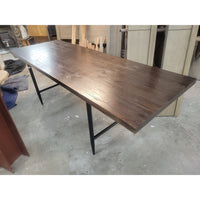 Wood & Metal Desk w/ White Marble Top by Maria Yee (AS IS)