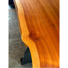 Trestle Walnut Console Table w/ Black Metal Legs by Chris Lehrecke