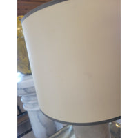 Pair of Cement Table Lamps w/ Shades - colletteconsignment.com