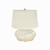 Rana Collection Matte Beige Ceramic Table Lamp by Visual Comfort w/ Shade
