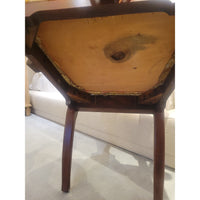 PAIR of Antique Mahogany Queen Anne Chairs w/ Upholstered Seats