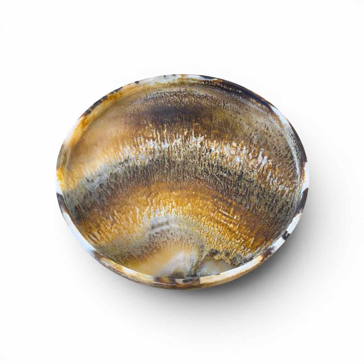 Tortoise Shell Pattern Round Tray