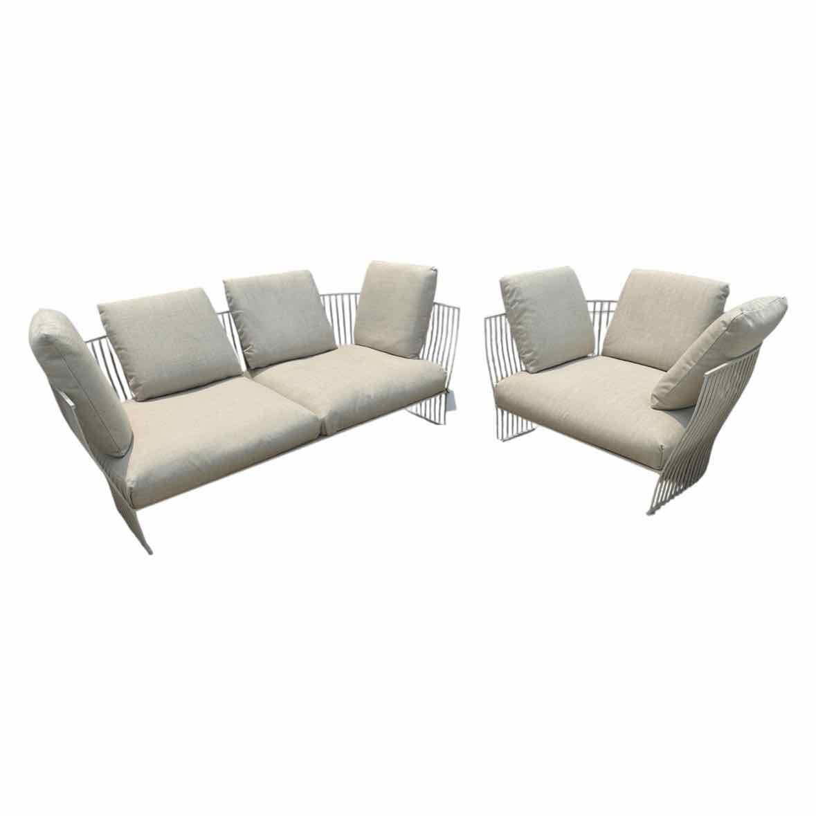 SET of 'Venexia' Aluminum Sofa & Chair by Ethimo