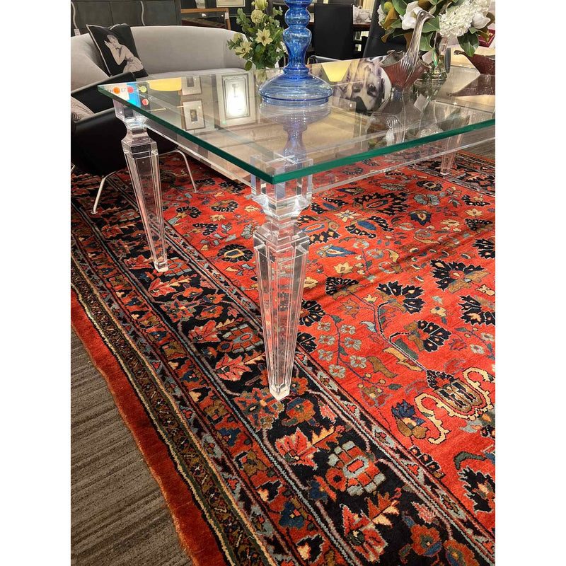 Lucite & Glass Dining Table by MOD Shop