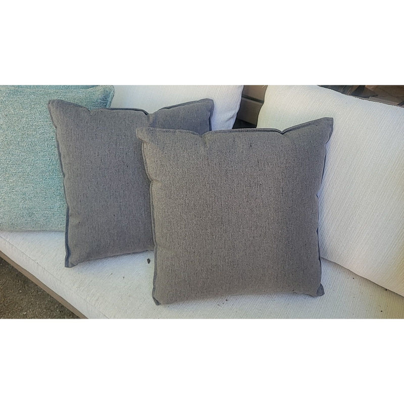 PAIR of Gray Outdoor Pillows by Manutti