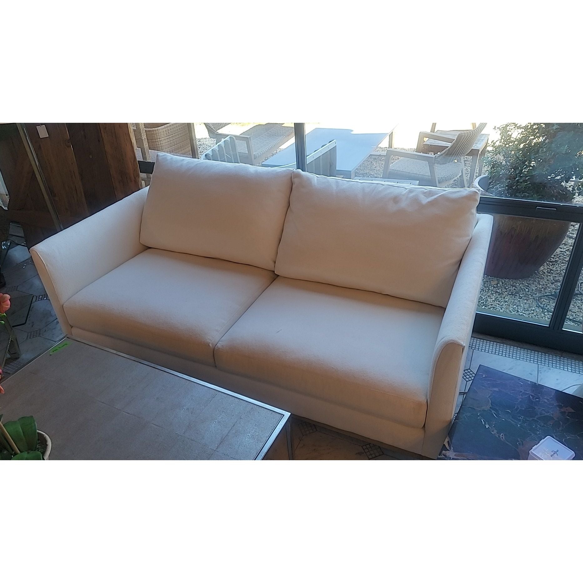 Southampton White Linen Slipcover Sofa by Cobble Hill for ABC