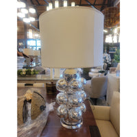 MCM Mercury Glass Bubble Table Lamp on Acrylic Base w/ Shade