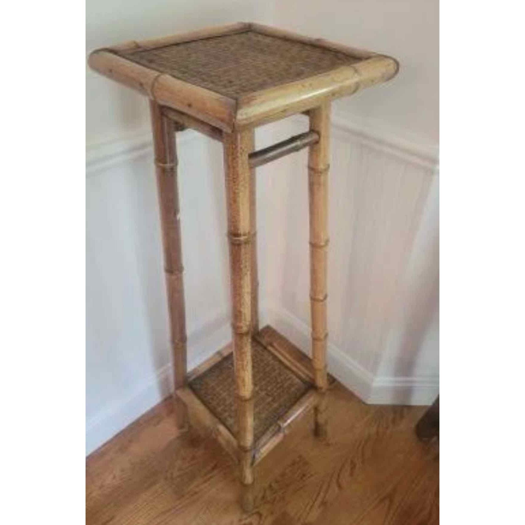 Woven Reed Display Pedestal