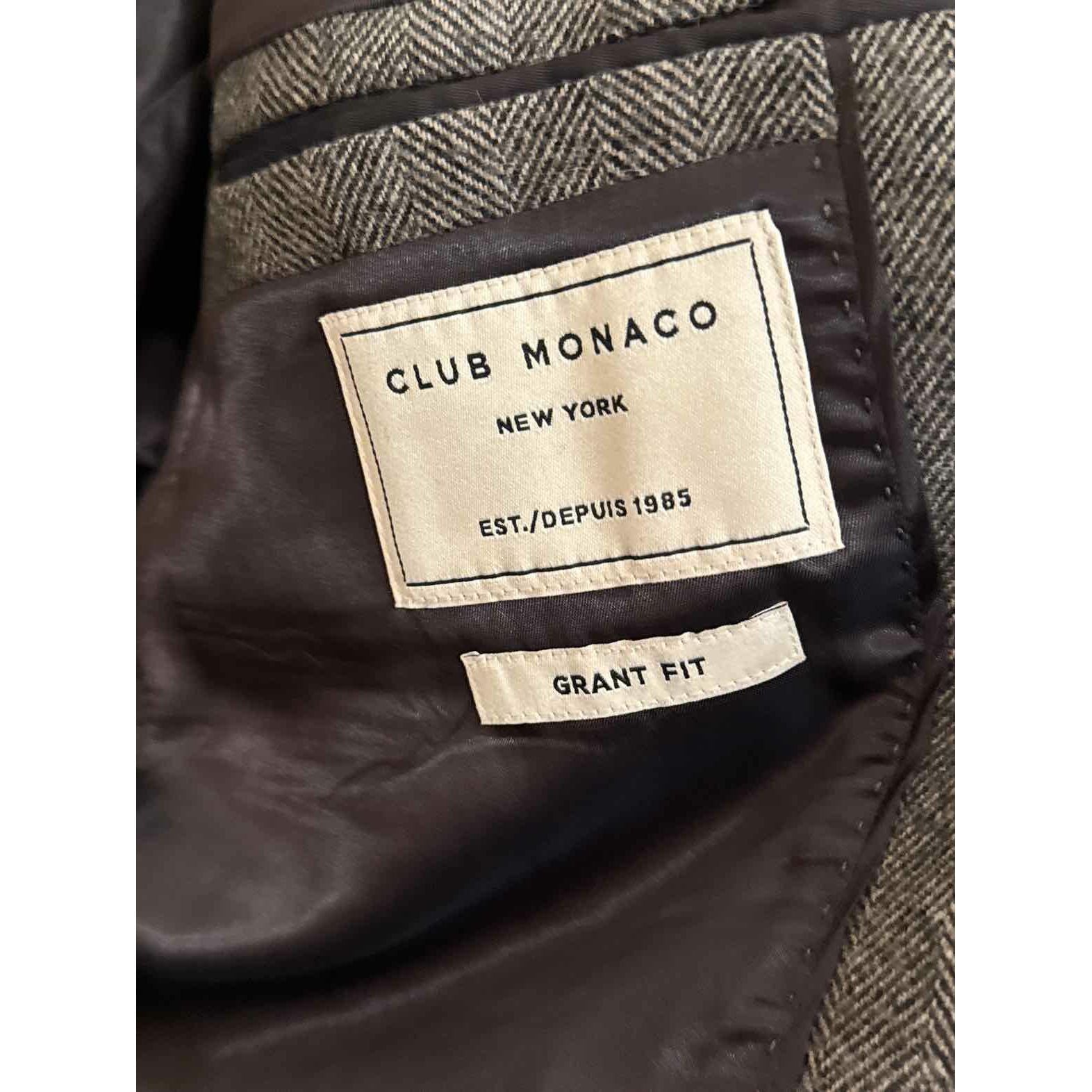 Men's Club Monaco Mens Size 44 Gray Blazer