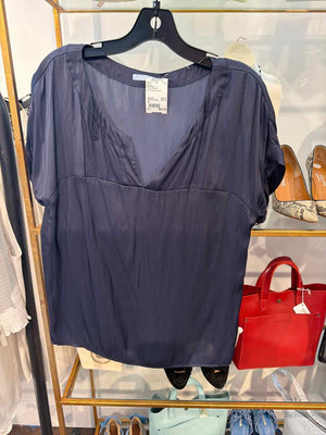 Strenesse Size 4 Navy Blouse