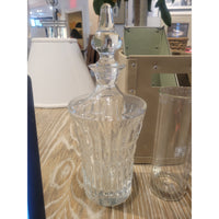 Clear Cut Crystal Decanter w/ Stopper