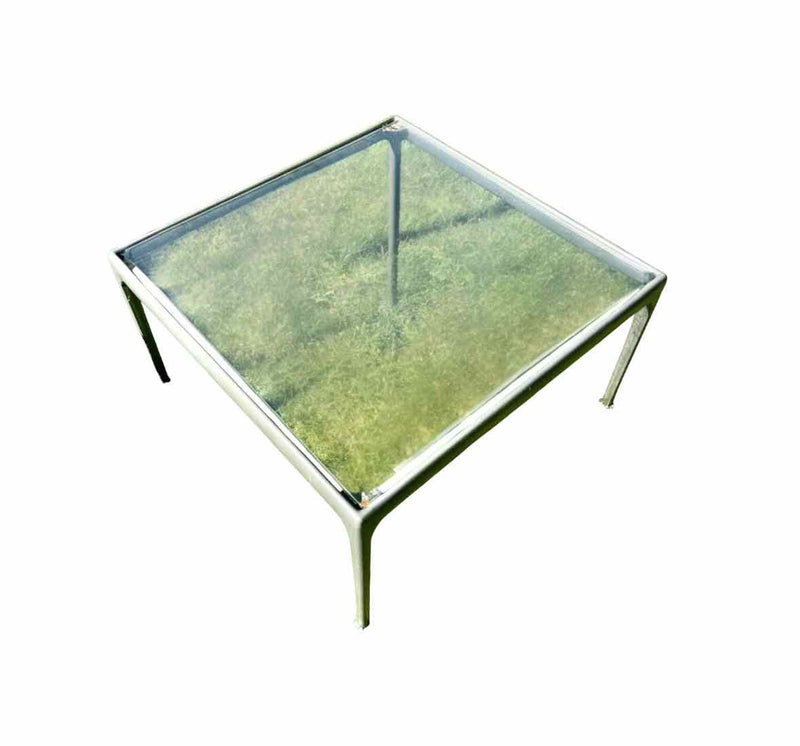 Richard Schultz Outdoor Glass Top  Coffee Table As Is