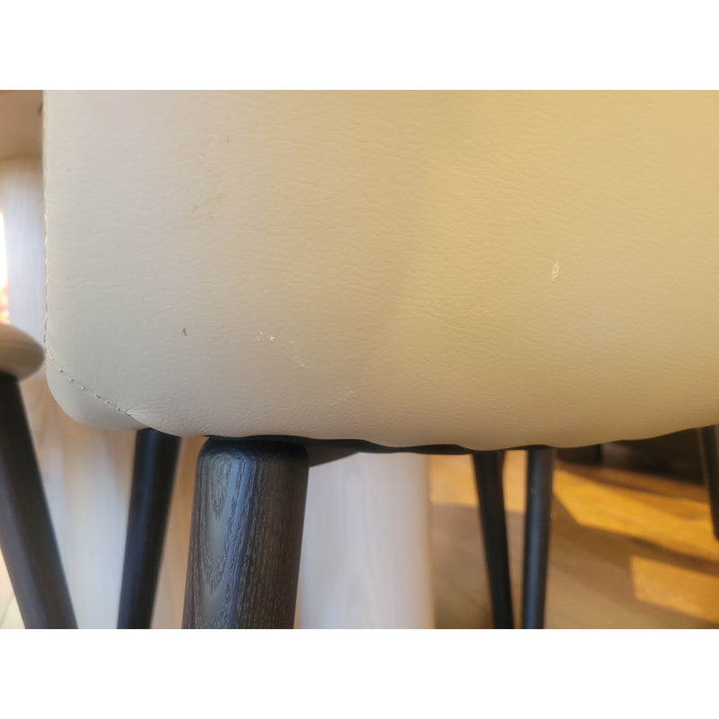 SET of 4 'Bacco' Leather Chairs by Omar De Biaggio for Job's Italy