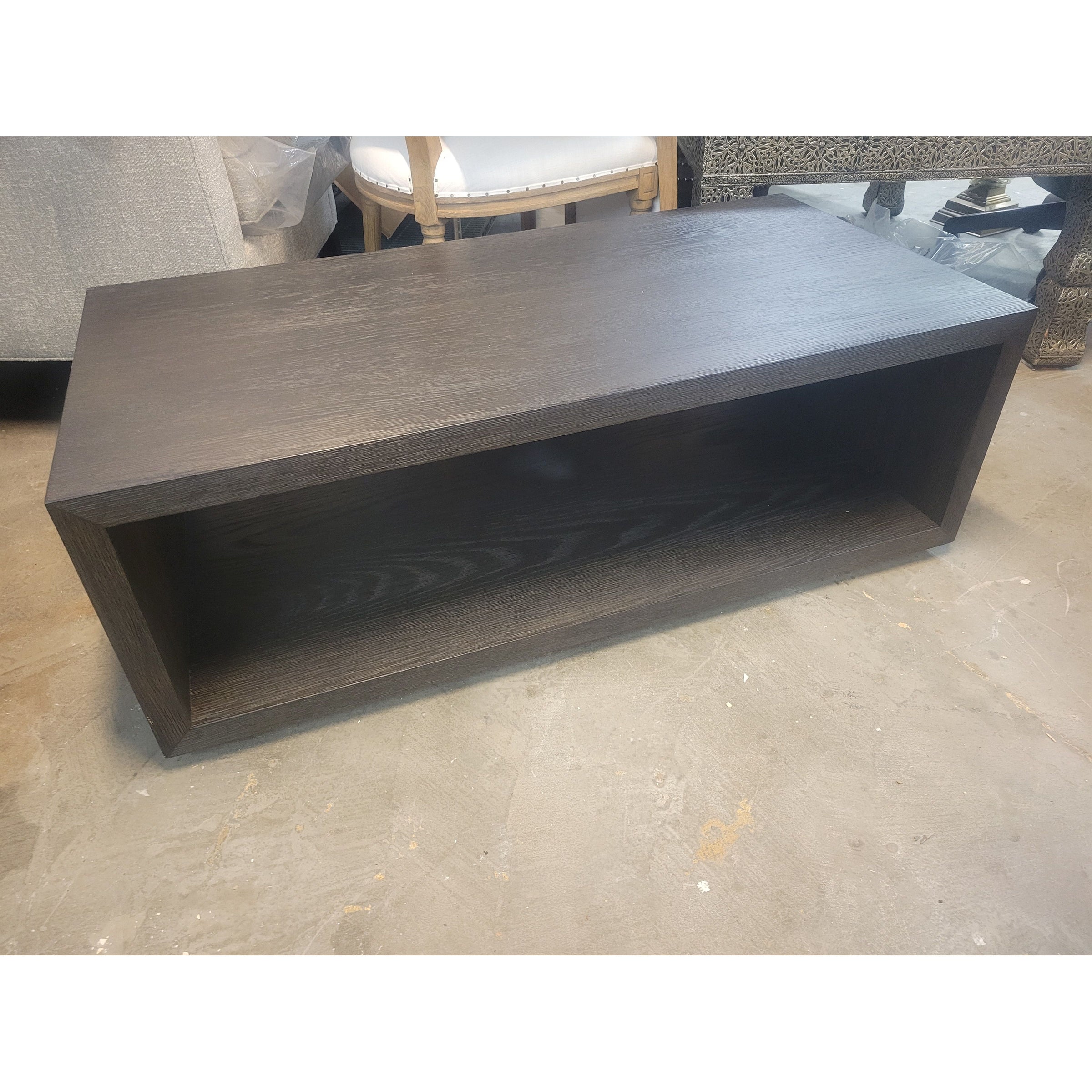 Black Oak Open Farmhouse Coffee Table by RH