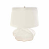 Rana Collection Polished White Ceramic Table Lamp by Visual Comfort w/ Shade