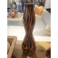 Short Tiger Stripe Bud Vase