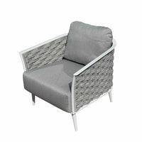 Cascade Lounge Chair in Silver