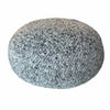 Custom Heather Gray Woven Wool Pouf