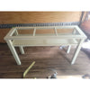 Off-White Wood Vitrine Console Table - AS IS